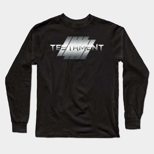 Metallic Illustration Testament Long Sleeve T-Shirt by theStickMan_Official